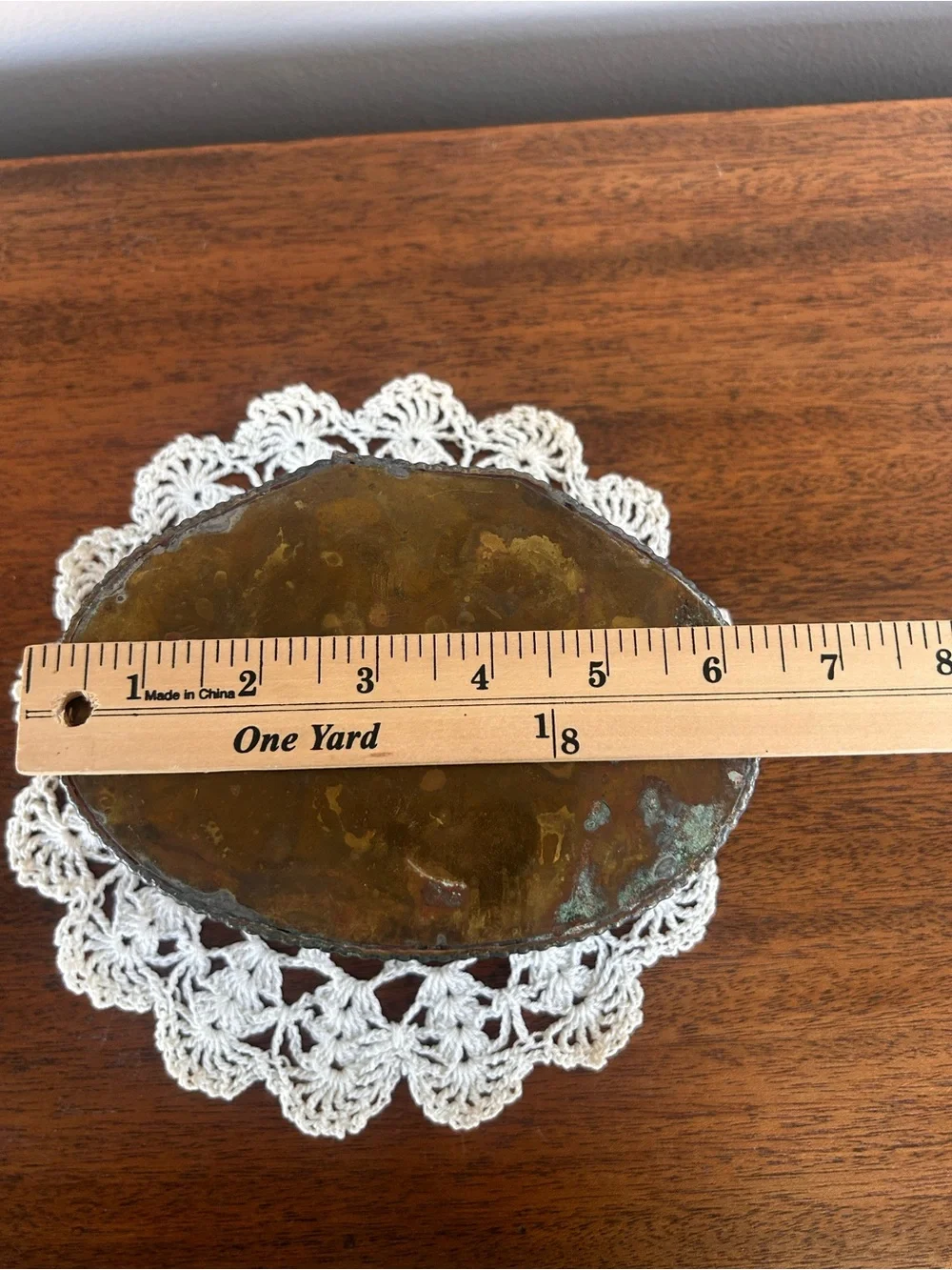 Vintage Solid Brass Clam Shell Seashell Trinket Box
